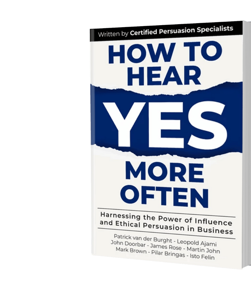 The book 'How to hear YES more often' was written by Cialdini Certified Coaches